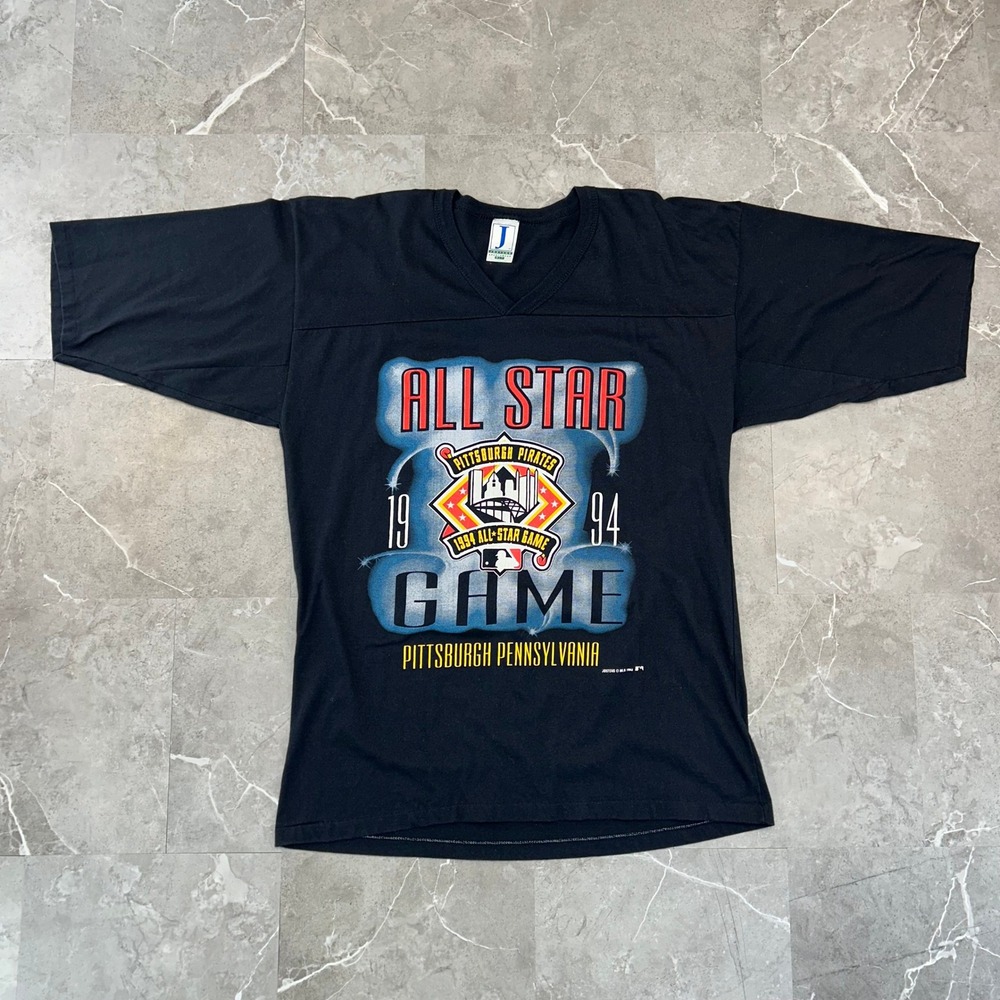 90s Vintage Pittsburgh Pirates Graphic Tee Mens XLT XL Tall MLB All Star Game